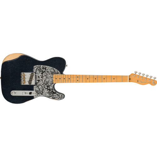 Fender Artist Brad Paisley Esquire, Road Worn, Black Sparkle