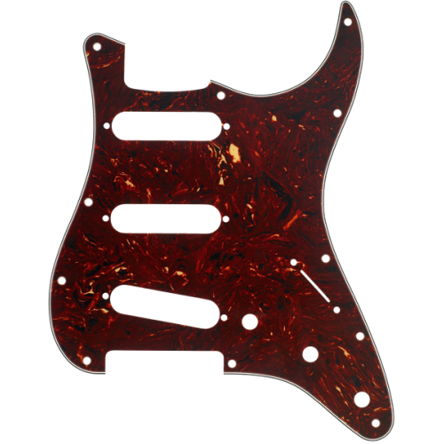 Fender Pickguard Strat 4-Ply Tortoise SSS Modern Style 11-Hole 