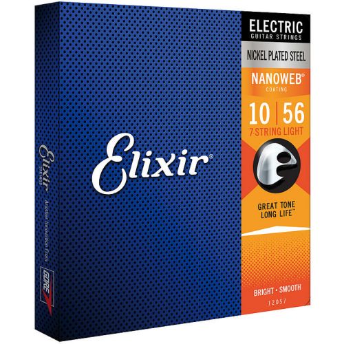 Elixir Nanoweb 12057 Electric 7-String Light 010-056