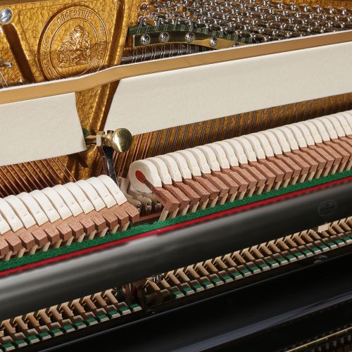 C.Bechstein R-116 Millenium Klavier schwarz poliert / chrom 