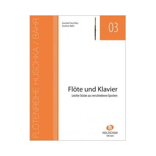 VHR3634  Huschka/Bähr  Flöte und Klavier - Leichte Stücke