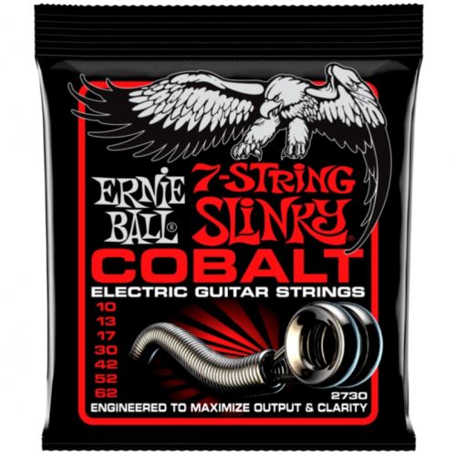 Ernie Ball 2730 Cobalt 7-String Skinny Top Heavy Bottom