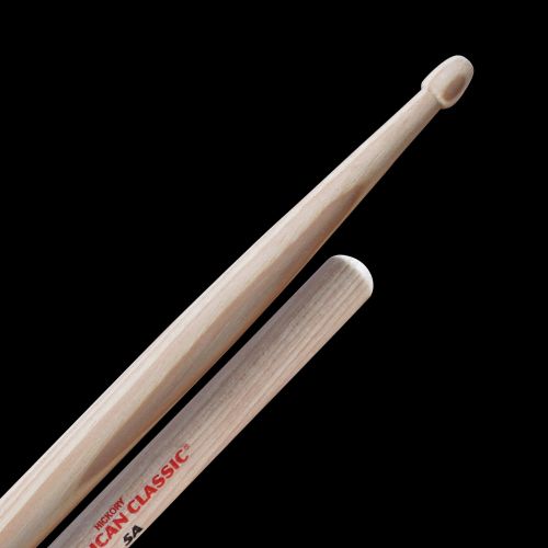 Vic Firth Hickory Drumsticks 5A, Wood Tip