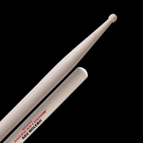 Vic Firth Maple Drumsticks SD2 Bolero, Wood Tip