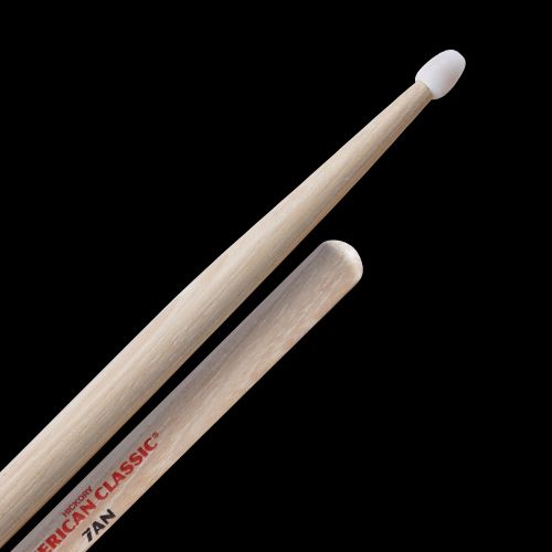 Vic Firth Hickory Drumsticks 7A, Nylon Tip