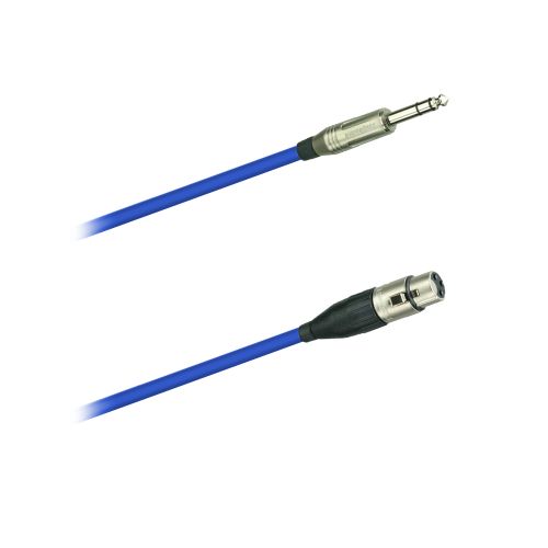 Dreitec 17025/BL Audio-Kabel 0,5m KLs/XLRw Amphenol