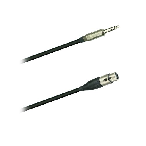 Dreitec 17065/SW Audio-Kabel 3m KLs/XLRw Amphenol