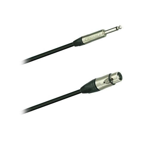 Dreitec 17490/SW Audio-Kabel 10m KL/XLRw Neutrik