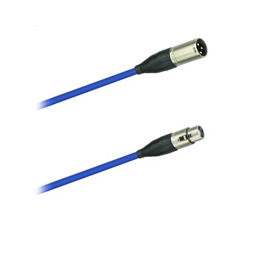 Dreitec 17880/BL XLR-Kabel 10m Neutrik 