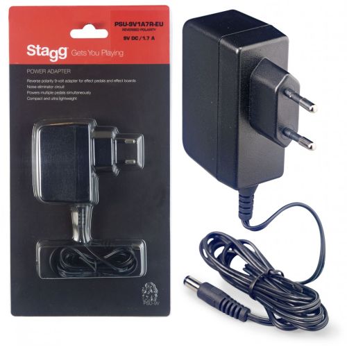 Stagg PSU-9V1A7R-EU Netzteil Stabilisiert 9V/1,7A