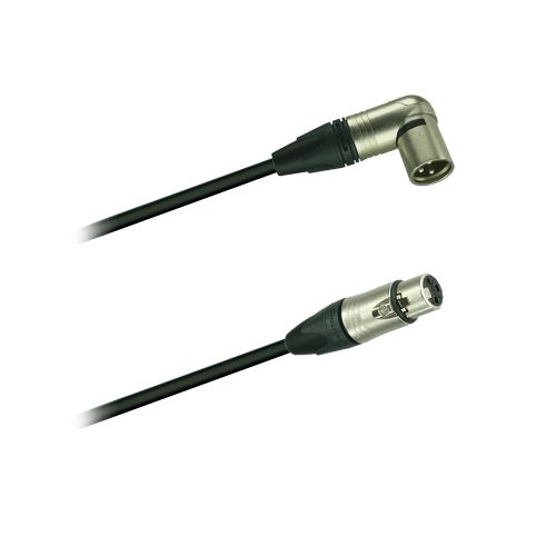 Dreitec 17824 XLR-Kabel 1,5m Neutrik Winkelstecker