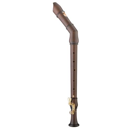 Moeck 2441 Flauto Rondo Knicktenor-Blockflöte Ahorn gebeizt barock Doppelklappe