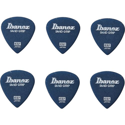 Ibanez Flat Pick Sand Grip Crack Modell Blau Heavy