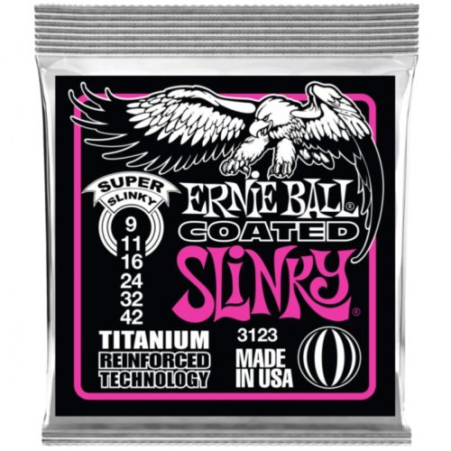 Ernie Ball 3123 Coated Electric Titanium RPS Super Slinky