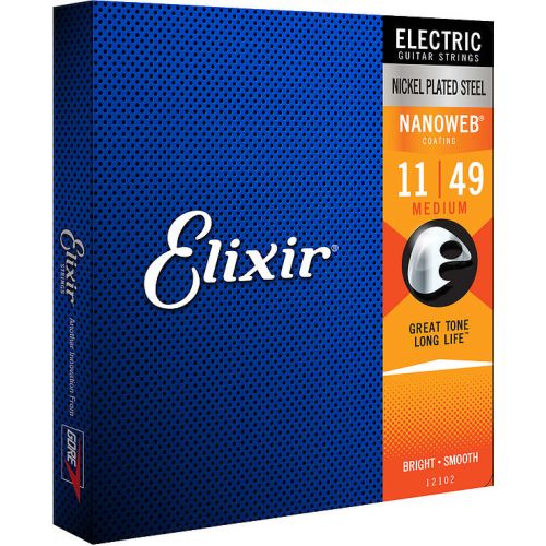 Elixir Nanoweb 12102 Electric Medium 011-049 
