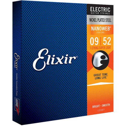 Elixir Nanoweb 12007 Electric 7-String Extra Light 009-052