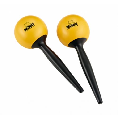 Nino Plastic Maracas, Gelb 1 Paar