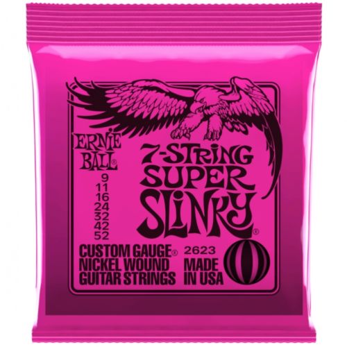 Ernie Ball 2623 7-String Super Slinky Nickel Wound