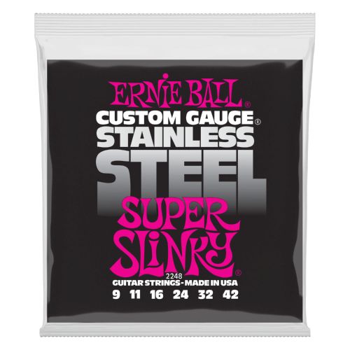 Ernie Ball 2248 Stainless Steel Super Slinky .009-.042