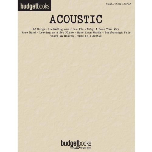 HL311857   Budget Books - Acoustic