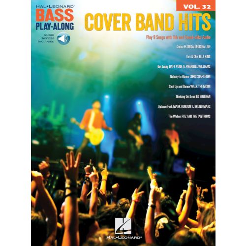 Hal Leonard Bass Play-Along Vol.32 Cover Band Hits