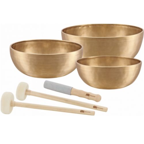 Meinl SB-E-4600 Sonic Energy Singing Bowls Therapy Set, 3 St.