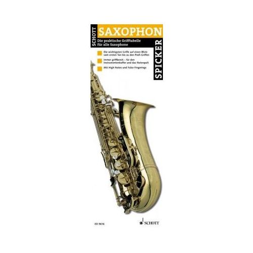 ED9616  Schott Saxophon Spicker