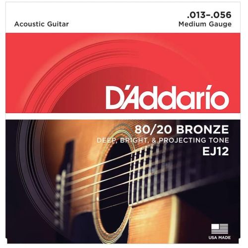 DAddario EJ12 80/20 Bronze Medium 013-056