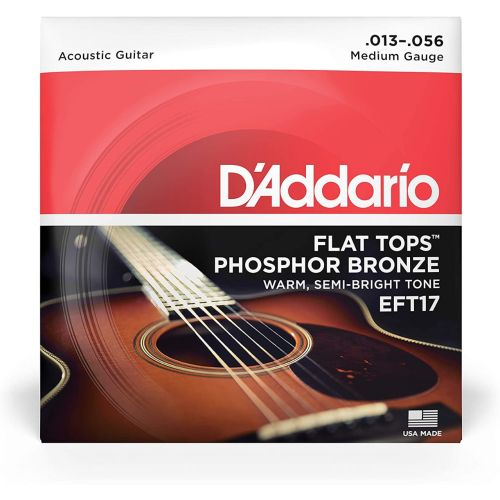 DAddario EFT17 Flat Tops Medium 013-056