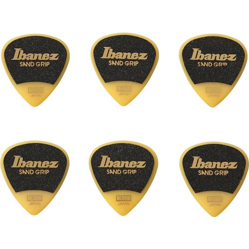 Ibanez Grip Wizard 6er Pack Plektren, yellow. Medium