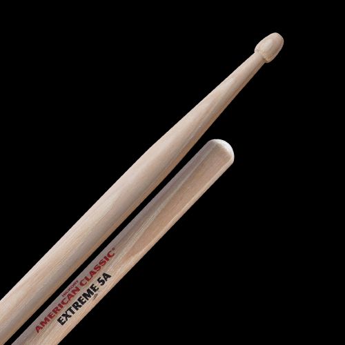 Vic Firth Hickory Drumsticks 5A Extreme, Wood Tip