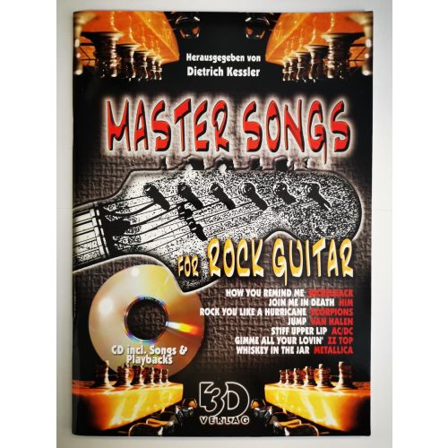 Master Songs for Rock Guitar inklusive Songs&Playbacks