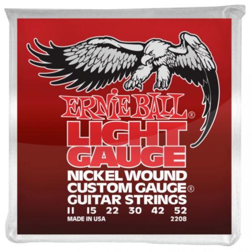 Ernie Ball 2208 Nickel Wound Custom Gauge w/ wound G 011-052