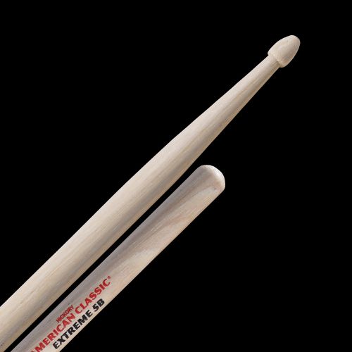Vic Firth Hickory Drumsticks 5B Extreme, Wood Tip