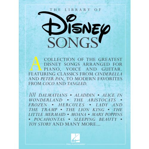 The Library of Disney Songs   A Collection of the greatest...