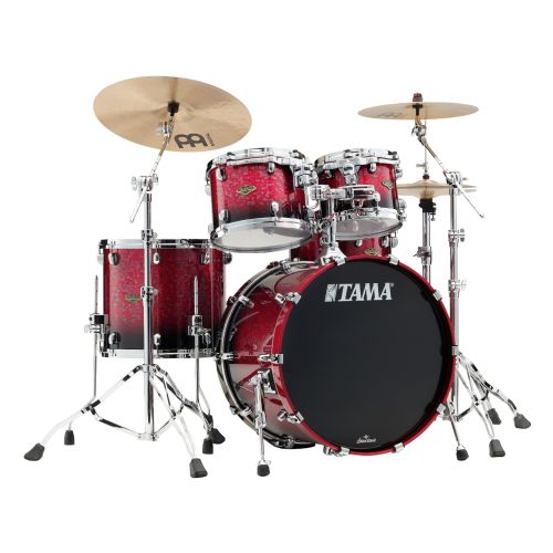 Tama WBS42S-MDR Starclassic Walnut Birch Shellset, Dark Raspberry Fade 