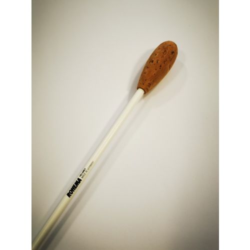 Rohema Taktstock/Baton Villaret 40cm   Kork/Buche weiß lackiert