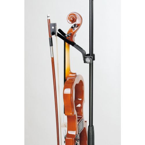 K&M 15580 Violinenhalter - schwarz