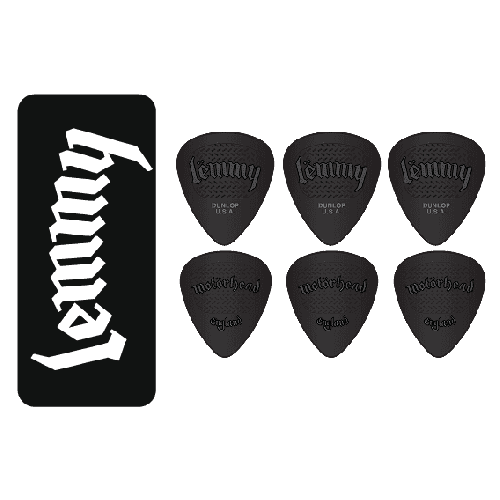 Plektren Motörhead Lemmy Pick Tin, 6 Picks. 88 mm black