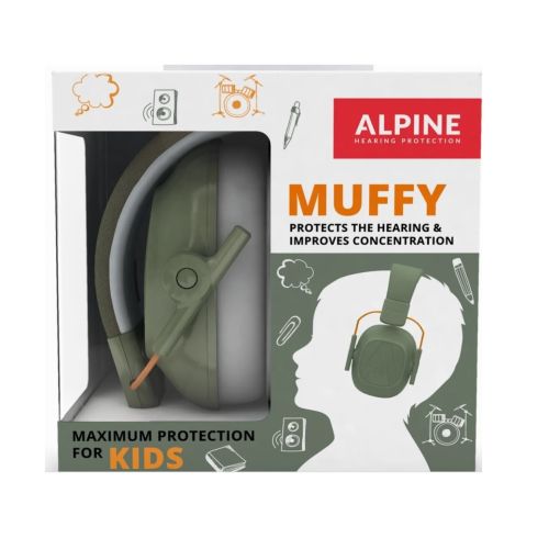 Alpine ALMKGR2 Gehörschutz Muffy Kids - Green