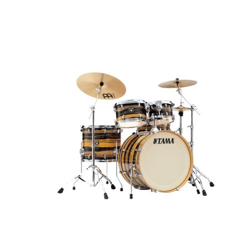 Tama CK52KR-NET Superstar Classic Drumset Natural Ebony Tiger Wrap