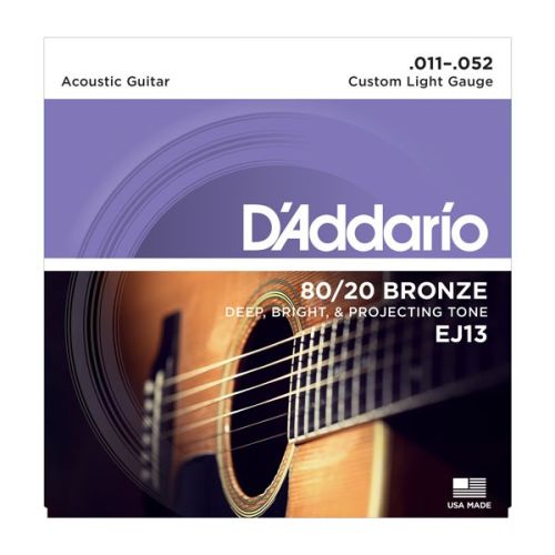DAddario EJ13 80/20 Bronze Custom Light 011-052
