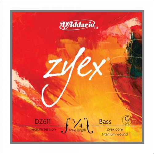 DAddario DZ611 3/4M Zyex Medium G Saite Kontrabass