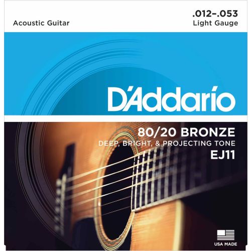 DAddario EJ11 80/20 Bronze Light 012-053