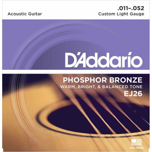 DAddario EJ26 Phosphor Bronze Custom Light 011-052