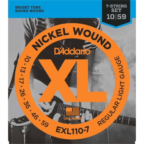 DAddario EXL110-7 Nickel Wound 7-String Regular Light 010-059