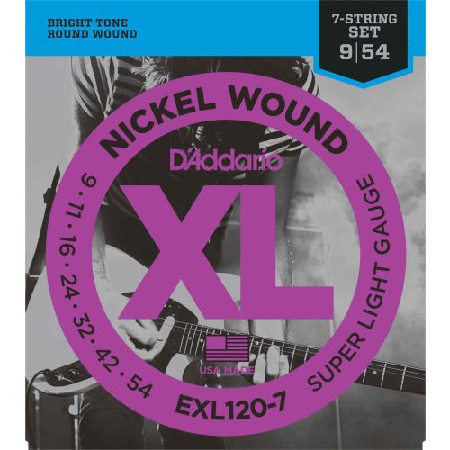 DAddario EXL120-7 Nickel Wound 7-String Light 009-052 Satz