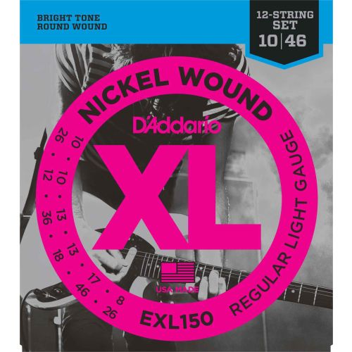 DAddario EXL150 Nickel Wound 12-String Regular Light 010-046