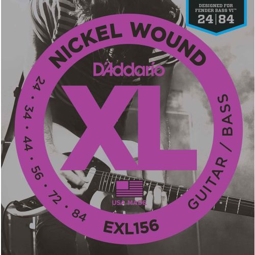 DAddario EXL156 Nickel Wound Fender Bass VI 024-084 Satz