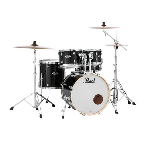 Pearl EXX705NBR/C Export Drumset Jet Black, incl. Becken 20/10/12/14